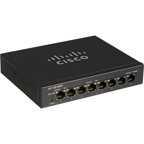 新品 Cisco SG110D-08HP 8ポートギガビットPoEスイッチ