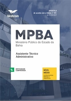 Apostila Mp Ba Assistente Técnico Administrativo Vestcon por R 92 90